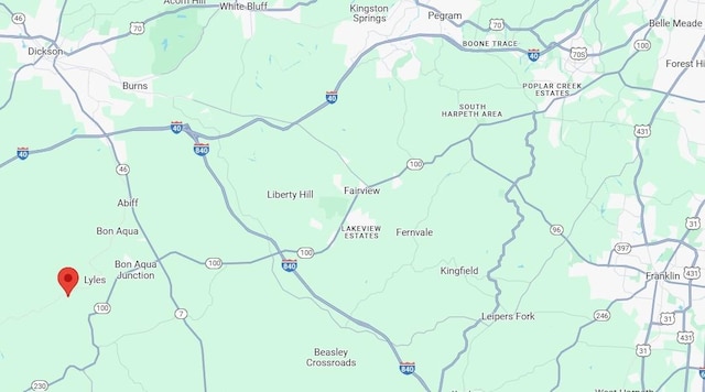 8360 Pinewood Rd, Lyles, TN 37098 - map location