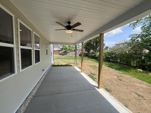 1603 Burlwood Ct, Murfreesboro, TN 37129 - view of patio / terrace with a ceiling fan