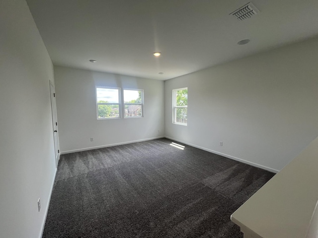 1603 Burlwood Ct, Murfreesboro, TN 37129 - unfurnished room featuring dark colored carpet, baseboards, and recessed lighting
