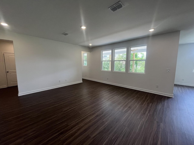 1603 Burlwood Ct, Murfreesboro, TN 37129 - spare room featuring dark wood-style floors, baseboards, and recessed lighting