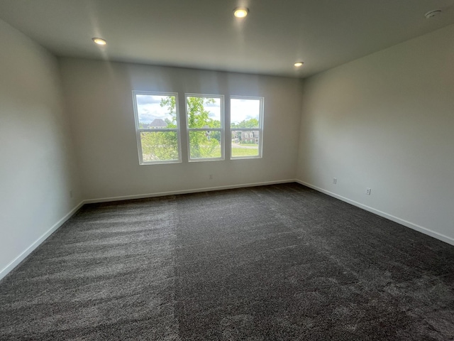1603 Burlwood Ct, Murfreesboro, TN 37129 - unfurnished room with dark colored carpet, recessed lighting, and baseboards