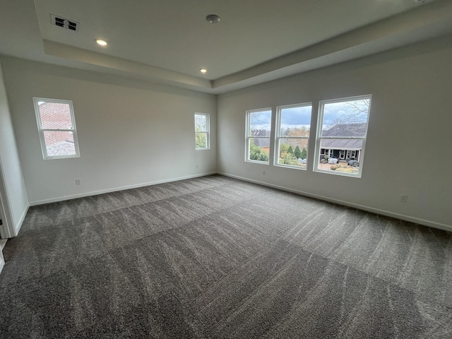 1611 Burlwood Ct, Murfreesboro, TN 37129 - unfurnished room featuring carpet floors, baseboards, visible vents, and a raised ceiling