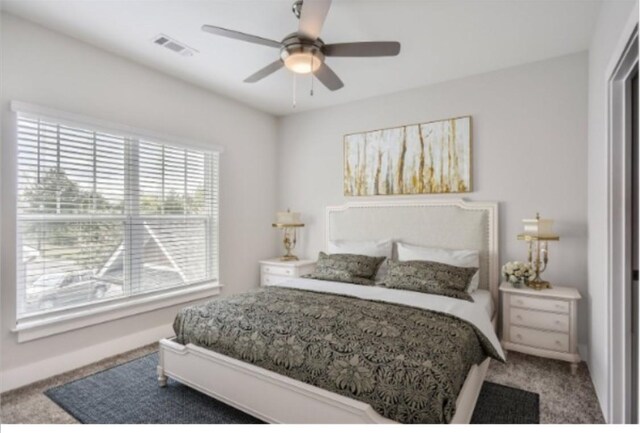 934 Governors Ct Unit 202, Antioch, TN 37013 - carpeted bedroom with a ceiling fan, baseboards, and visible vents