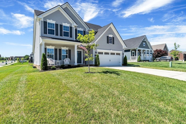 3012 Manchester Dr, Spring Hill, TN 37174 - traditional-style home featuring a porch, a front lawn, and driveway