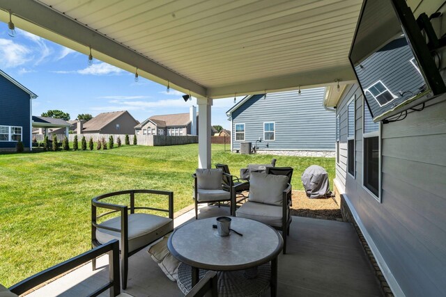 3012 Manchester Dr, Spring Hill, TN 37174 - view of patio with fence and a residential view
