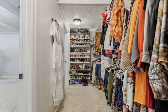 635 Cane Creek Rd, Hohenwald, TN 38462 - spacious closet with carpet floors