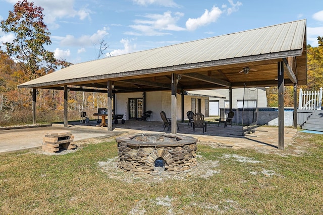 635 Cane Creek Rd, Hohenwald, TN 38462 - exterior space featuring an outdoor fire pit