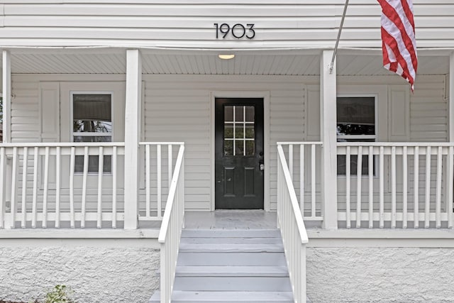 1903 S Orchard Knob Ave, Chattanooga, TN 37404 - doorway to property featuring covered porch