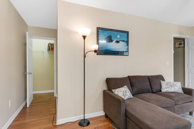 1244 Baker Creek Dr, Spring Hill, TN 37174 - living area with baseboards and light wood-type flooring