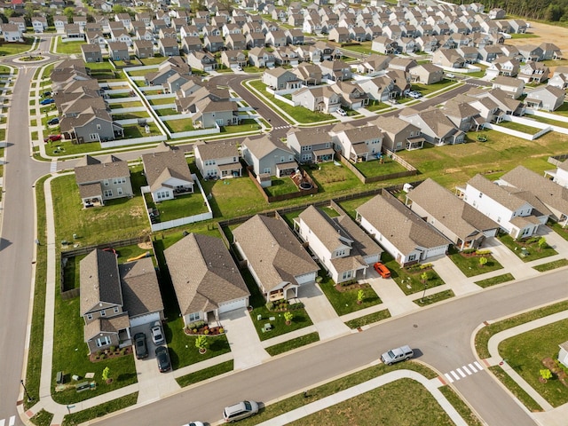 bird's eye view featuring a residential view