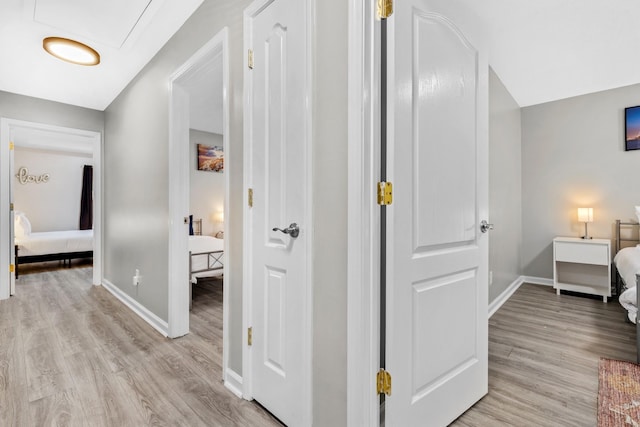 2821 Old Matthews Rd, Nashville, TN 37207 - hallway featuring baseboards and light wood-type flooring