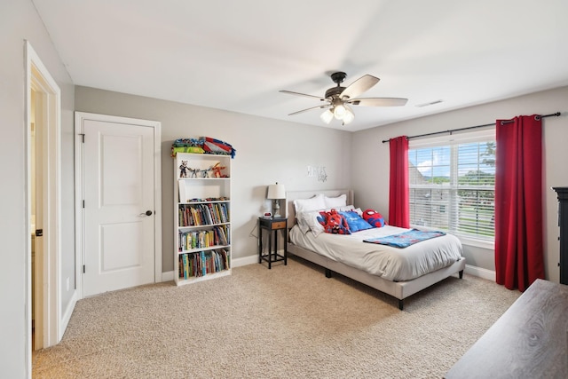 1353 Stewart Creek Rd, Murfreesboro, TN 37129 - carpeted bedroom with baseboards and ceiling fan