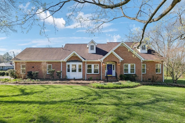 1403 Sneed Rd W, Franklin, TN 37069 - cape cod house with a front yard and brick siding
