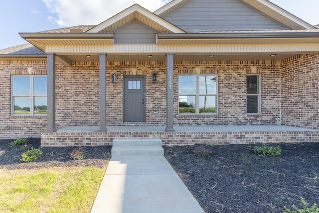 5367 Roy Holman Rd, Springfield, TN 37172 - view of front facade featuring brick siding and covered porch