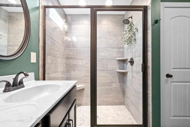 1804 Rains Rd, Clarksville, TN 37042 - bathroom featuring vanity and a shower stall