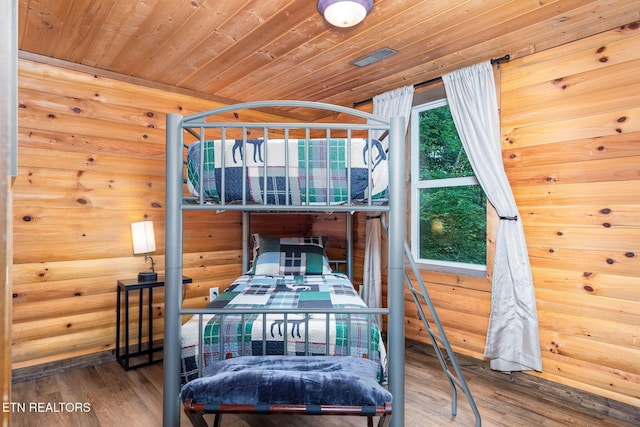 531 Gatlin Dr, Gatlinburg, TN 37738 - bedroom featuring wood finished floors and wood ceiling