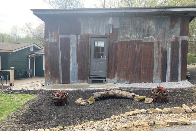 view of outbuilding with an outdoor structure