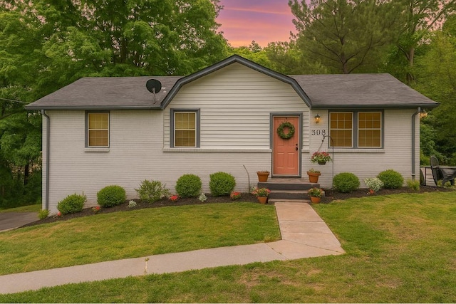 7205 Birchbark Dr, Fairview, TN 37062 - view of front of home featuring a front lawn and a shingled roof