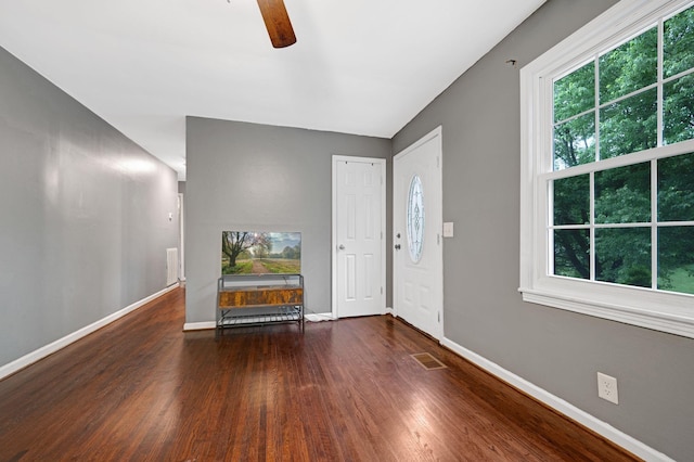 1032 Gordon Cir, Burns, TN 37029 - foyer entrance with wood finished floors, healthy amount of natural light, and baseboards
