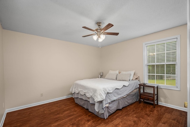 3513 Hunters Rdg, Woodlawn, TN 37191 - bedroom with baseboards, wood finished floors, and multiple windows