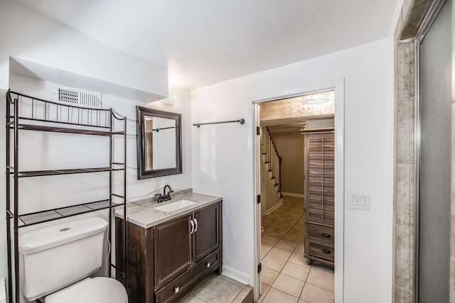 907 N Graycroft Ave, Madison, TN 37115 - full bath with vanity, tile patterned floors, toilet, and baseboards