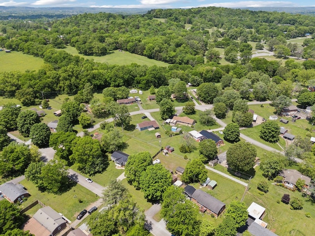 206 Evergreen Dr, Columbia, TN 38401 - birds eye view of property featuring a wooded view