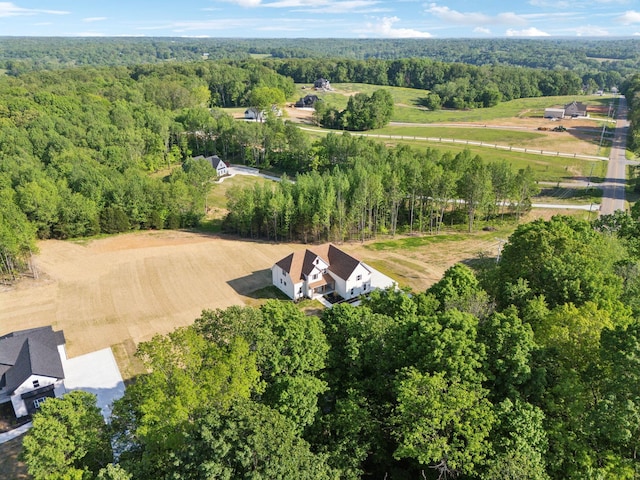 1065 Gholson Rd, Clarksville, TN 37043 - birds eye view of property featuring a forest view