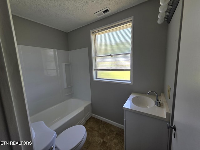 103 S Purdue Ave, Oak Ridge, TN 37830 - full bathroom featuring vanity, a textured ceiling, and shower / bath combination