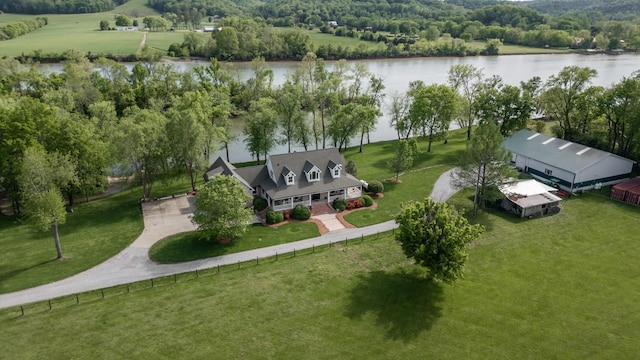 5959 River Trce, Nashville, TN 37218 - drone / aerial view featuring a water view