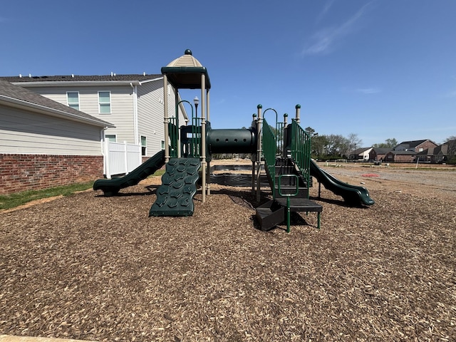 view of community jungle gym