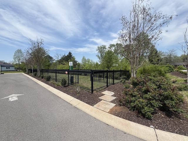 exterior space featuring fence