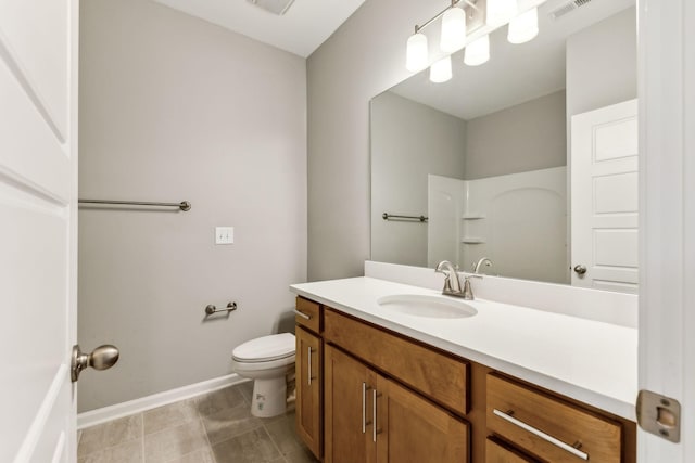 127 Floyd Jct, Lebanon, TN 37087 - bathroom with toilet, baseboards, visible vents, and vanity
