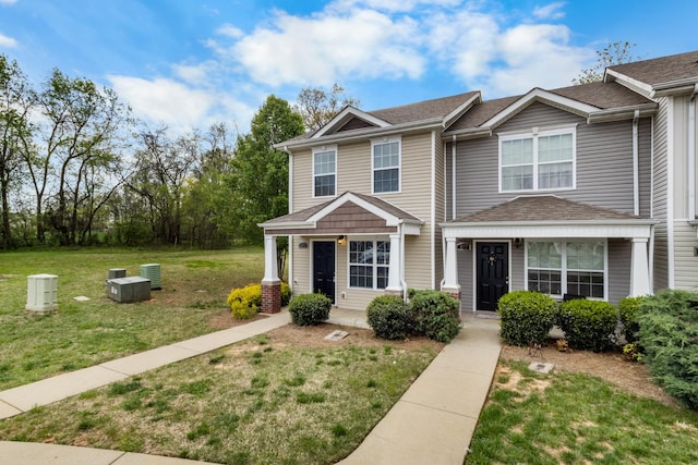 view of property with a front yard