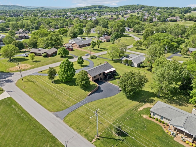 birds eye view of property featuring a residential view