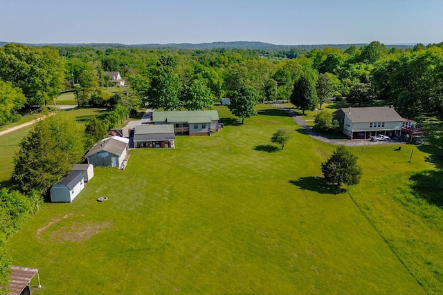 aerial view with a view of trees