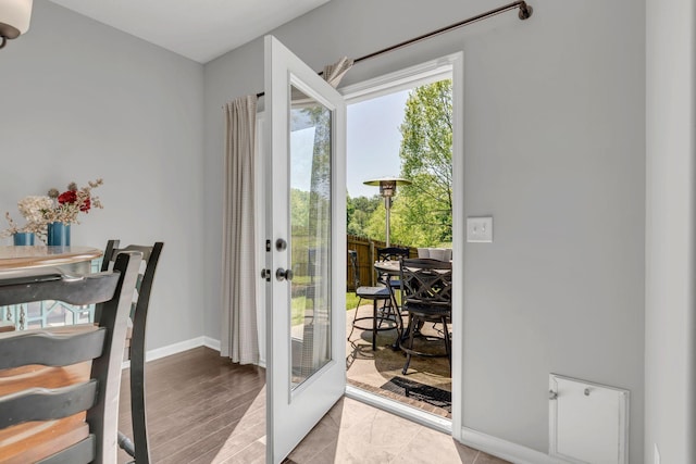 2095 Longhunter Chase Dr, Spring Hill, TN 37174 - entryway with baseboards and french doors