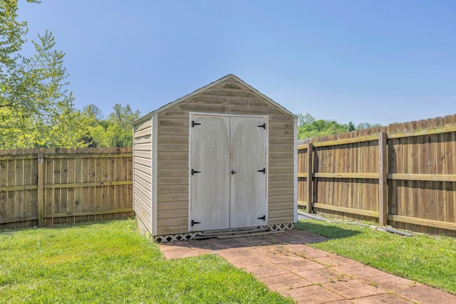 2095 Longhunter Chase Dr, Spring Hill, TN 37174 - view of shed featuring a fenced backyard