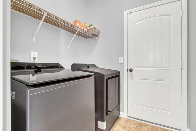 2095 Longhunter Chase Dr, Spring Hill, TN 37174 - laundry room with laundry area, washing machine and dryer, and baseboards