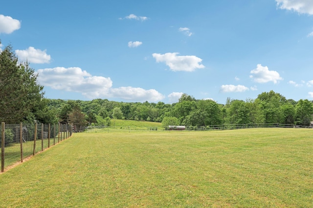 1792 Antler Rd, Woodlawn, TN 37191 - view of yard featuring a forest view, a rural view, and fence