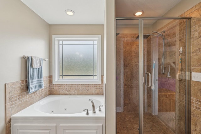1792 Antler Rd, Woodlawn, TN 37191 - bathroom with a whirlpool tub and a shower stall