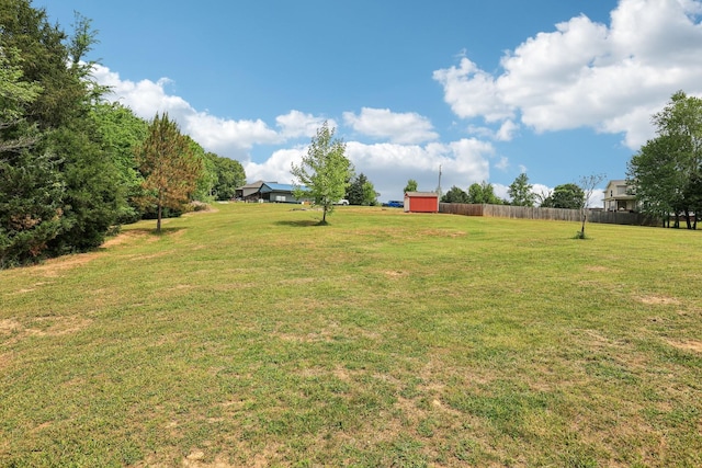 1792 Antler Rd, Woodlawn, TN 37191 - view of yard with fence and an outbuilding