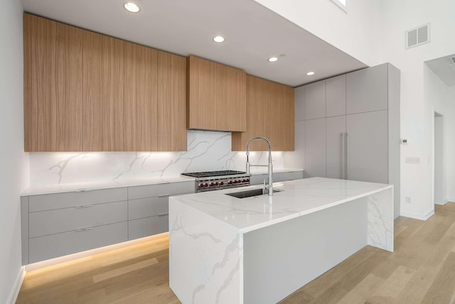 1017 12th Ave S Unit A, Nashville, TN 37203 - kitchen featuring a sink and modern cabinets