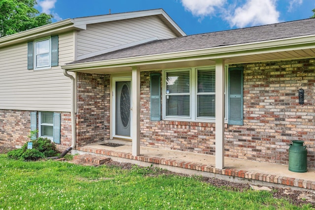 1416 Brannom Dr, Madison, TN 37115 - exterior space with brick siding and a porch