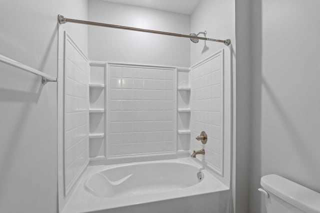 full bath featuring toilet and tub / shower combination