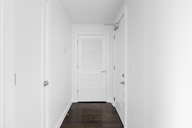 3116 W End Cir Unit 310, Nashville, TN 37203 - hall with dark wood-style flooring and baseboards