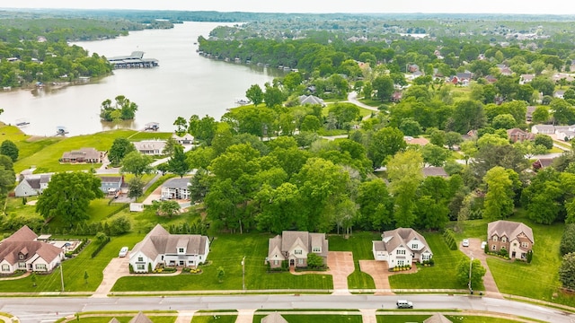 1092 Summerstar Cir, Gallatin, TN 37066 - aerial view with a water view and a residential view