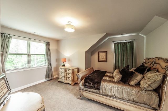 1092 Summerstar Cir, Gallatin, TN 37066 - bedroom with vaulted ceiling, baseboards, carpet flooring, and visible vents