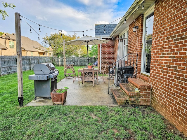 103 Hillcrest Dr, Tullahoma, TN 37388 - view of patio / terrace with entry steps and a grill