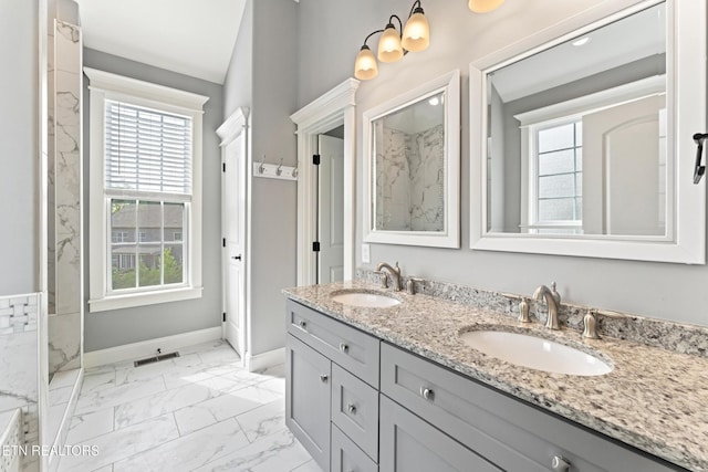8508 Flowering Peach Ln, Knoxville, TN 37923 - bathroom with plenty of natural light and a sink