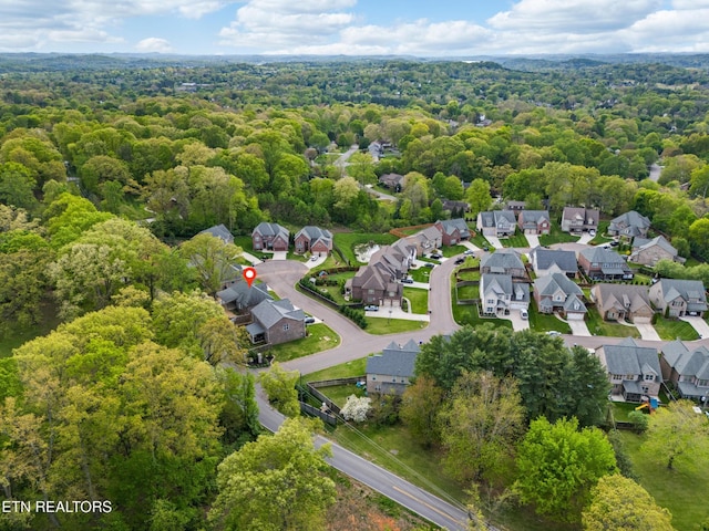 8508 Flowering Peach Ln, Knoxville, TN 37923 - drone / aerial view with a residential view and a view of trees